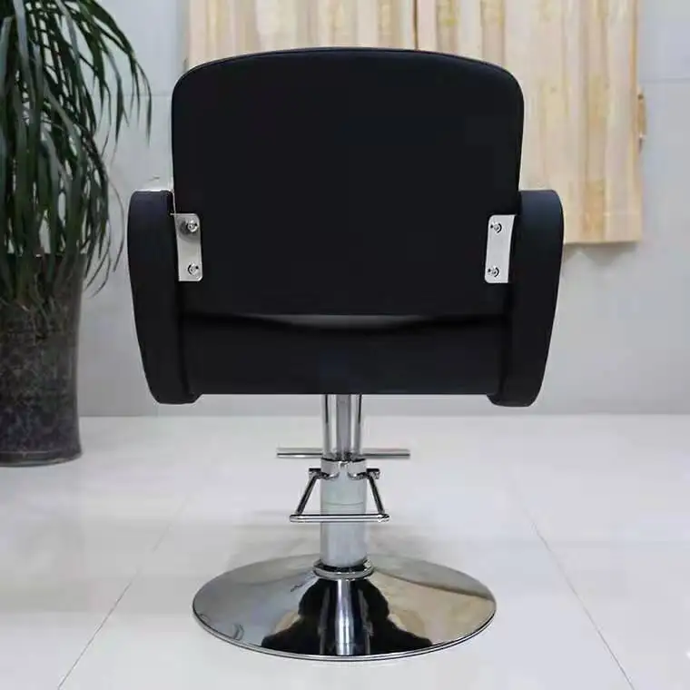 Professional All Purpose Reclining Hydraulic Styling Salon Barber Chair Black Beauty Salon Furniture Comfortable Wooden Packing