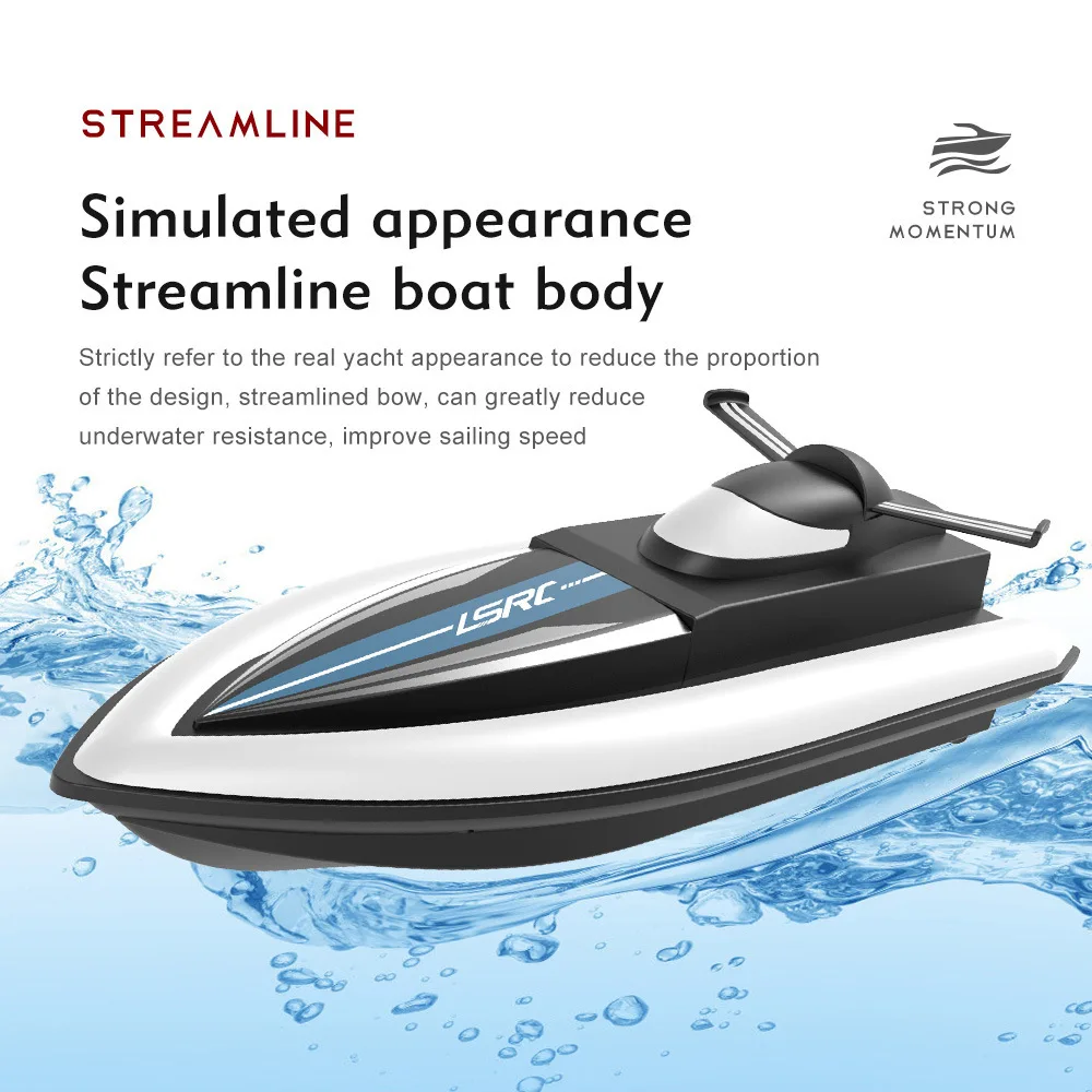 2.4 Ghz High Speed Adventure Racing Remote Control Boats Electric Rc Boat Ship Toy for Boys