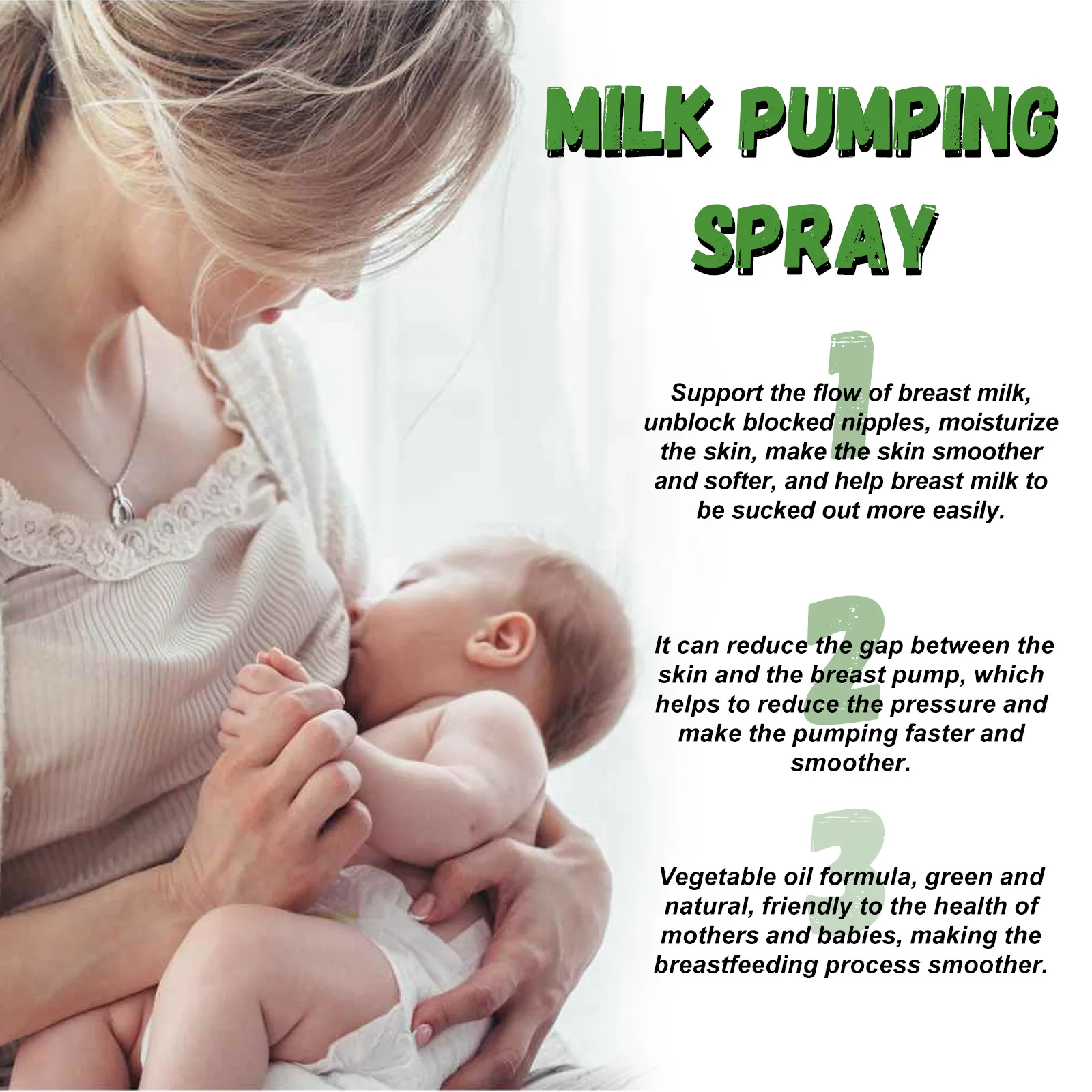 Wiieey Chest Spray Relieving Breastfeeding Discomfort Repair ...