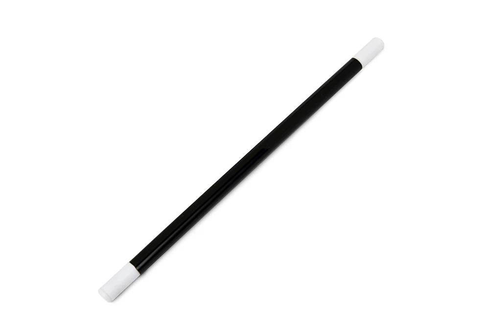 MAGIC WAND BLACK WITH WHITE TIPS 14" LENGTH MAGIC TRICKS KIDS SHOWS COSTUME PROP 