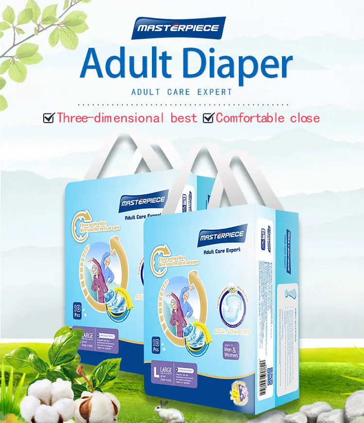 800*630mm Unisex Menstrual Period After Incontinence Adult Disposable Diapers Adult Diapers