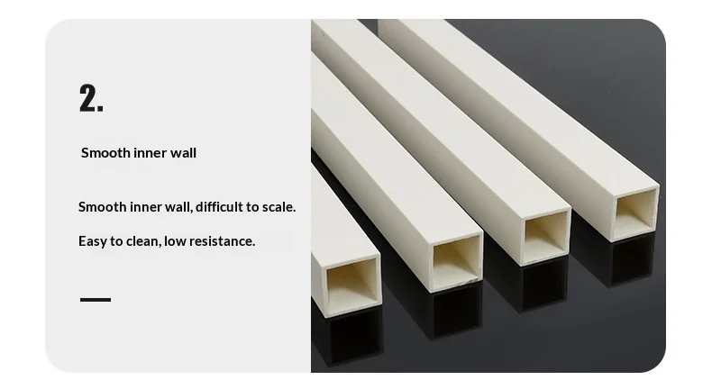 Pvc Square Tube Design Customizable PVC Square Tubing, Rectangular Tubing, White Plastic ...