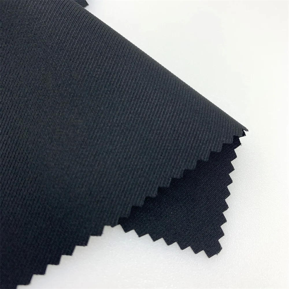 Eco-friendly 100% Rpet Recycled Polyester Twill Little Stretch Fabric ...