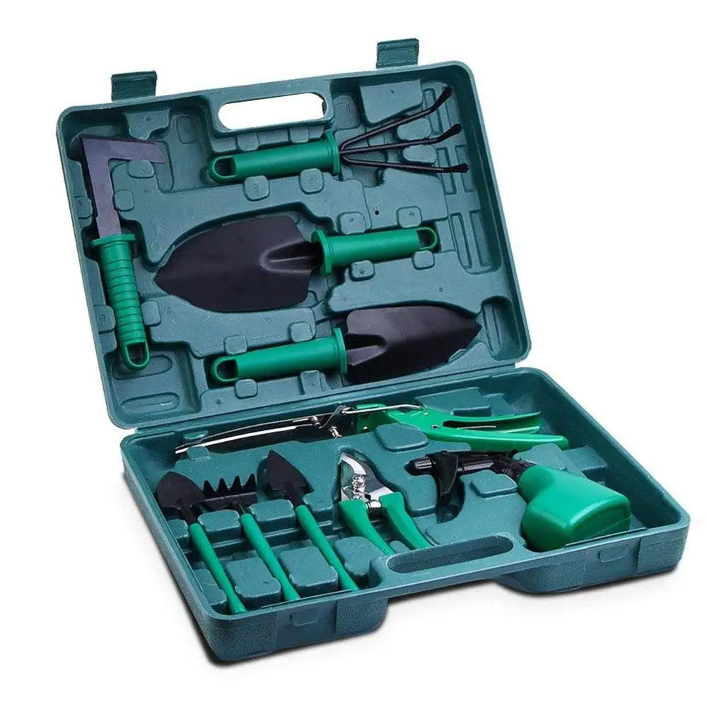 
Multifunctional Gardening Gifts 10pcs Digging Weeder Rake Shovel Sprayer Garden tool kits 