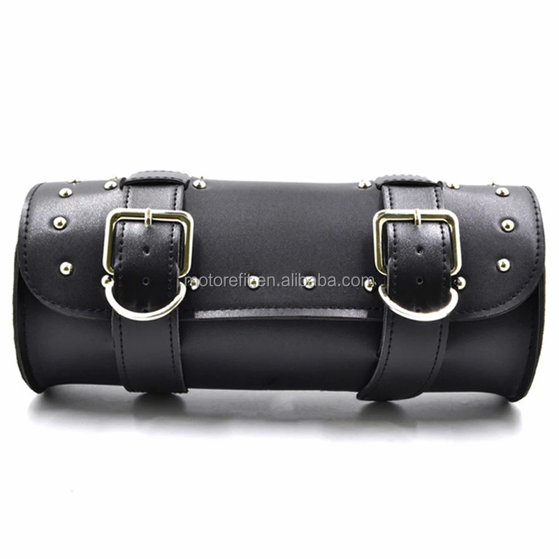 leather motorcycle tail bag