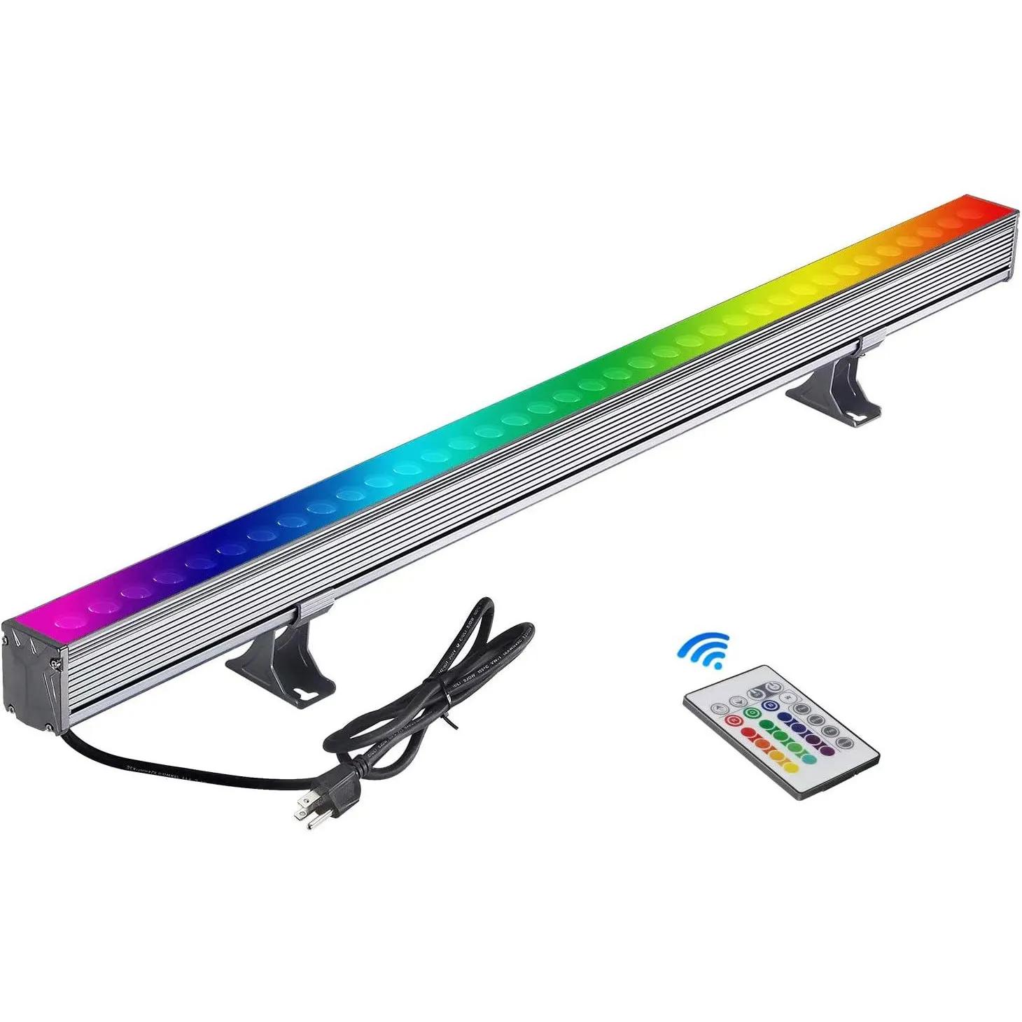 product outdoor ip65 waterproof smart remote control full color 36w wall washer building lighting-5