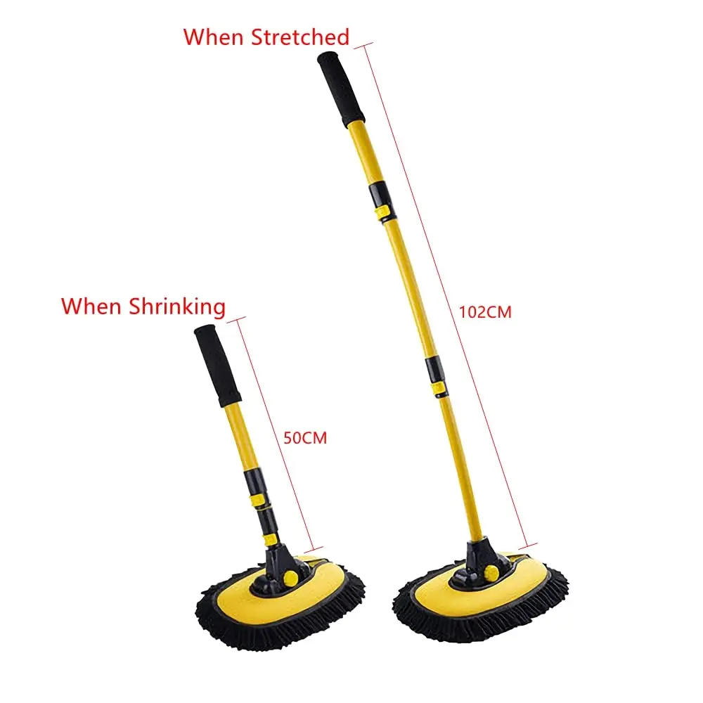 Nbt High Quality Adjustable Angles Rotating Car Wash Brush Long Handle