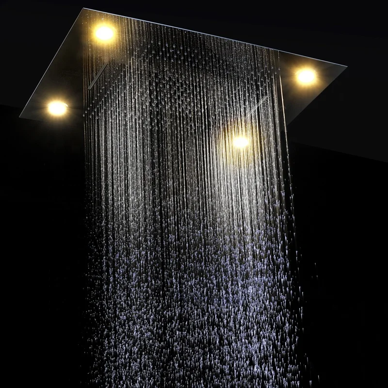 Led Electric Shower Head High Flow Recessed Rain Spa Shower Head Buy