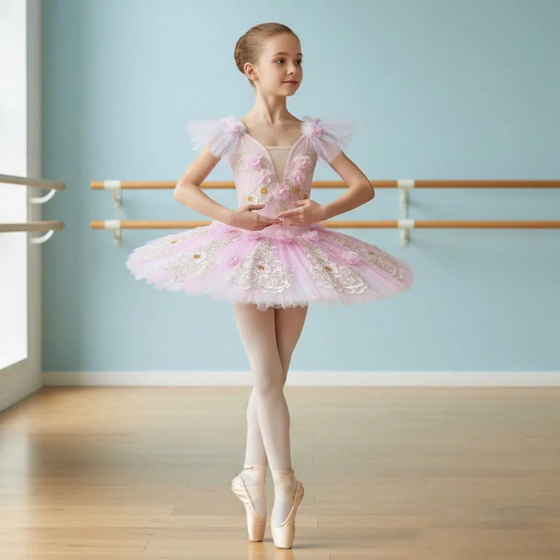 professional pink ballet dress Peach Ombre Costume | Cupid & Talisman Ballet Stage Costume fully hand tacked Ballet Tutu Costumes