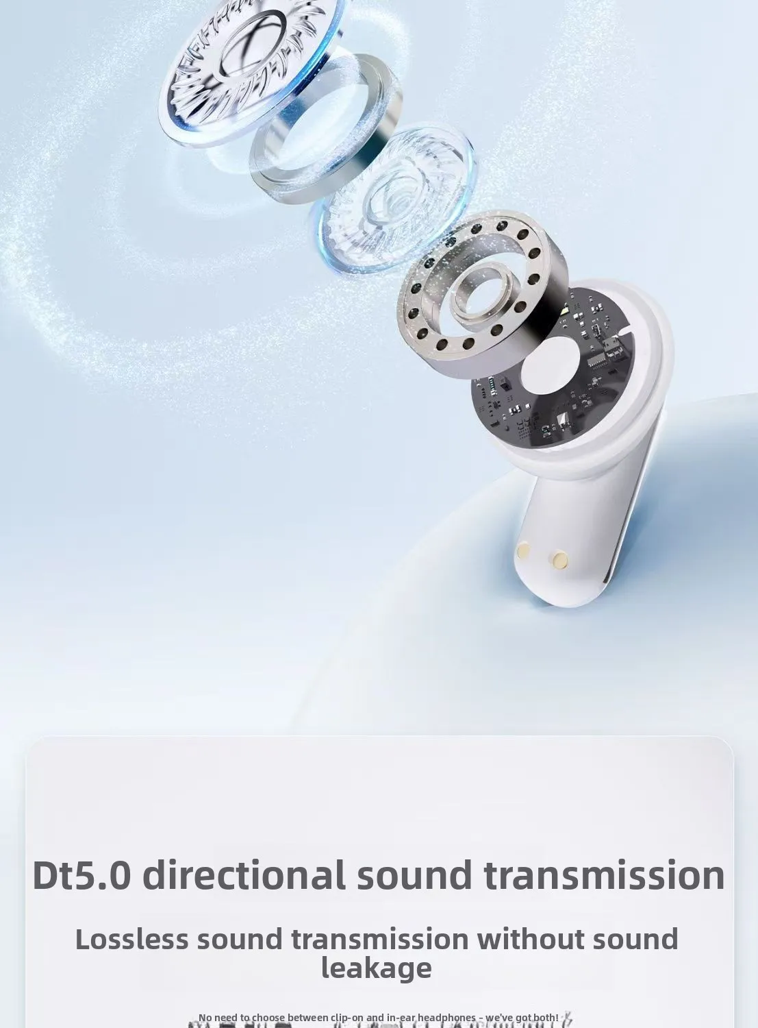 Cross-Border Q10 Twin Earphones New Model True Wireless for Bluetooth Stereo Headphones OWS Clip-On Semi-In-Ear LED Battery JL