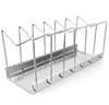 Distance Adjustable Kitchen Pantry Storage Racks Organizer Pot Pan Rack Organizer