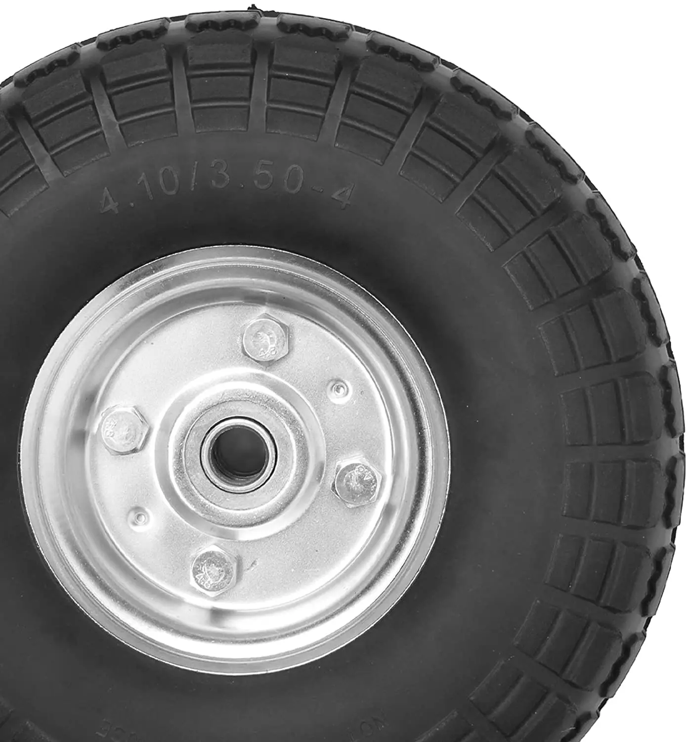 10 Inch Solid Rubber Wheels Tires For Wheelbarrow/garden Wagon/hand