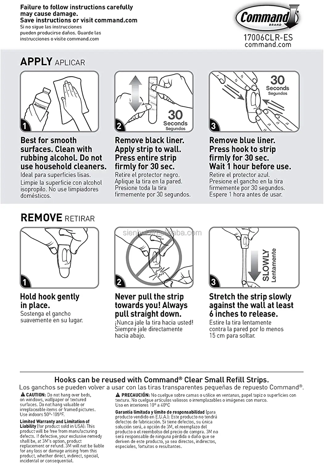 command damage free hanging instructions