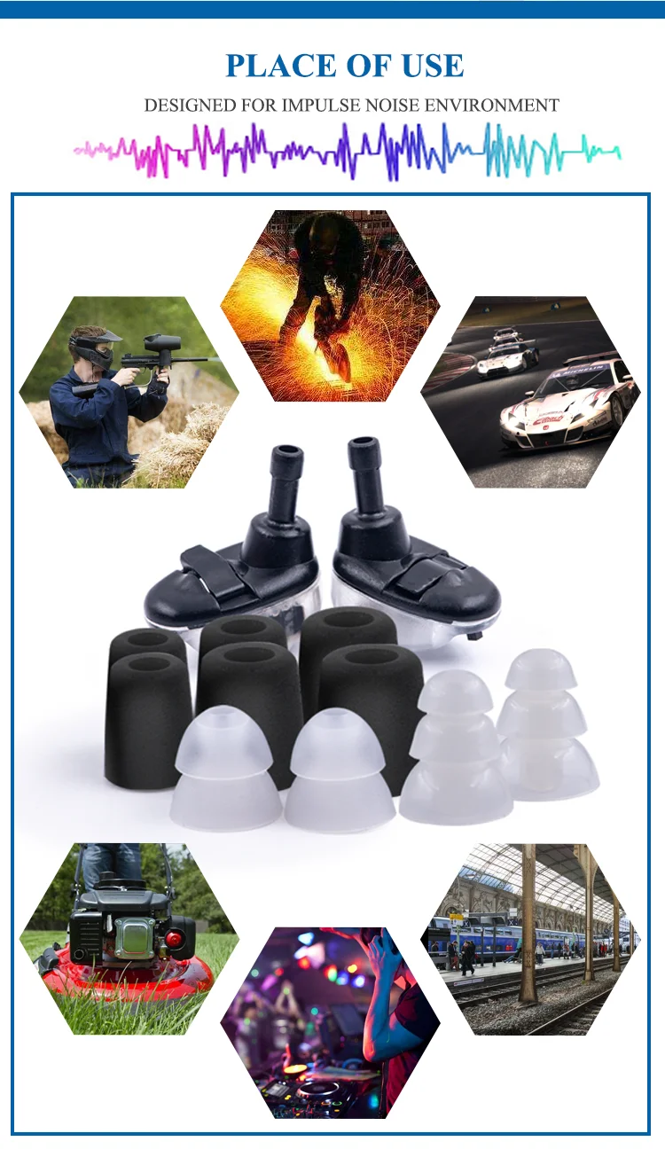 New Dual Switch Hearing Protection Ear Plug High Fidelity Digital