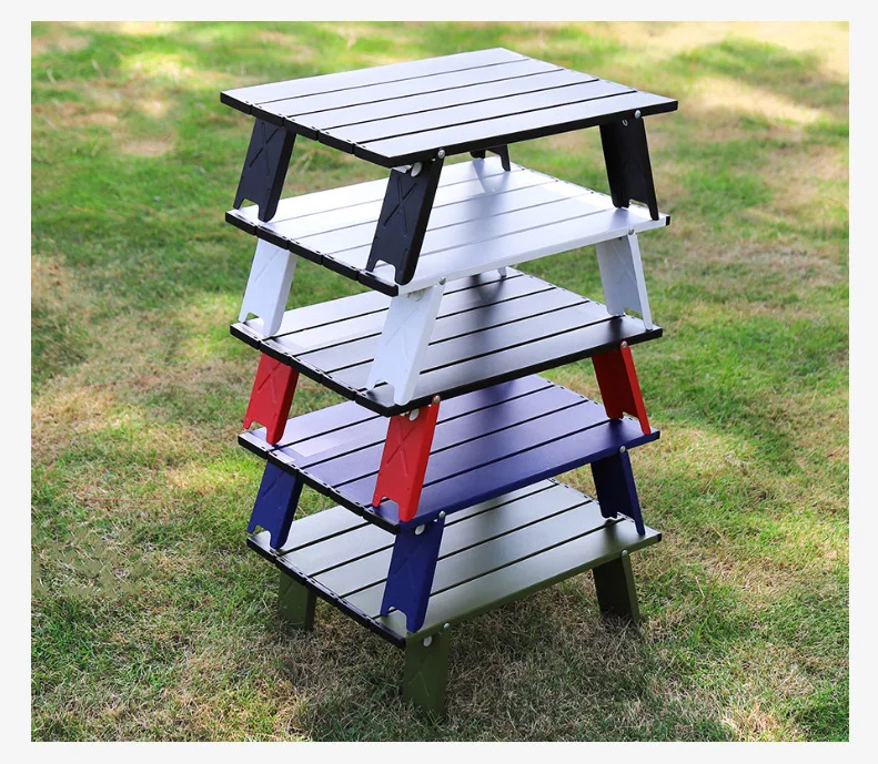 Ultra-Light Aluminum Alloy Mini Table Modern Outdoor Folding Leisure Tent for Coffee & Tea Portable & for Camping & Hiking