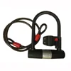 bicycle accessories heavy duty steel bike lock with mounting bracket portable bicycle bike u lock with cable bike bicycle lock