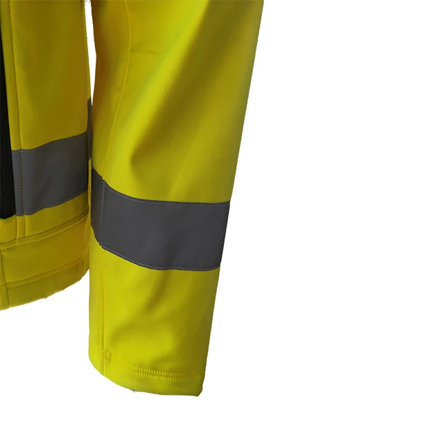 product-640-640 热卖长袖软壳夹克,配有透气微型摇粒绒面料,包括美国和欧洲反光面料