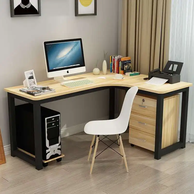 Home Office Wood Corner Computer Desk L Type Table Buy Large Desk