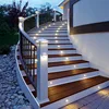 Solid Wooden Step Glass Railing Design Curved Staircase