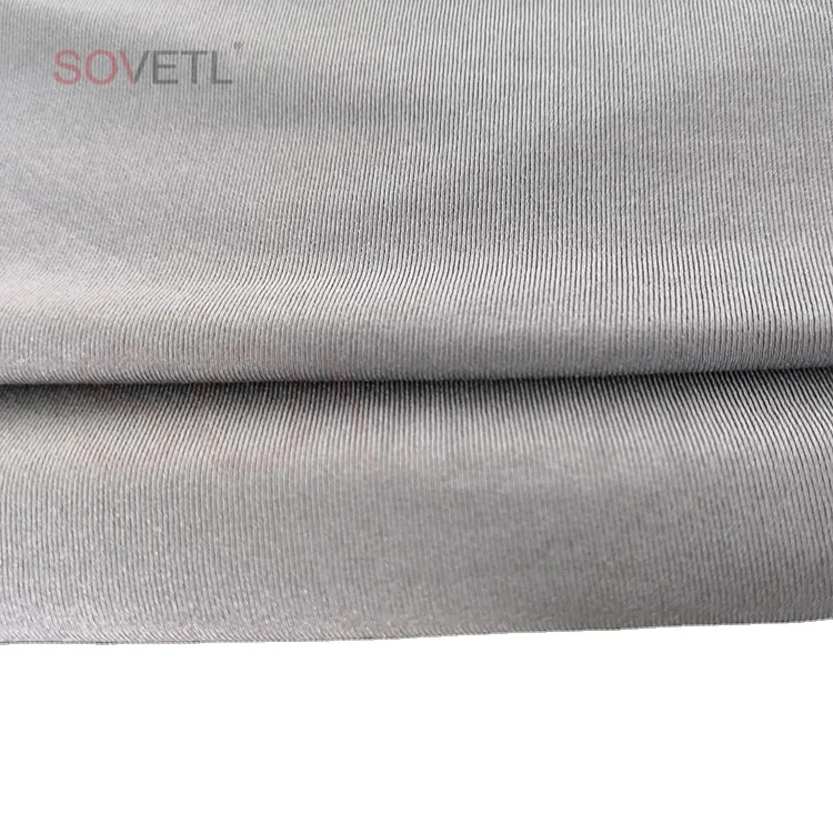 
4-way Stretch Silver EMF/RF Shielding Fabric - Bacteriostasis,Radiation protection 