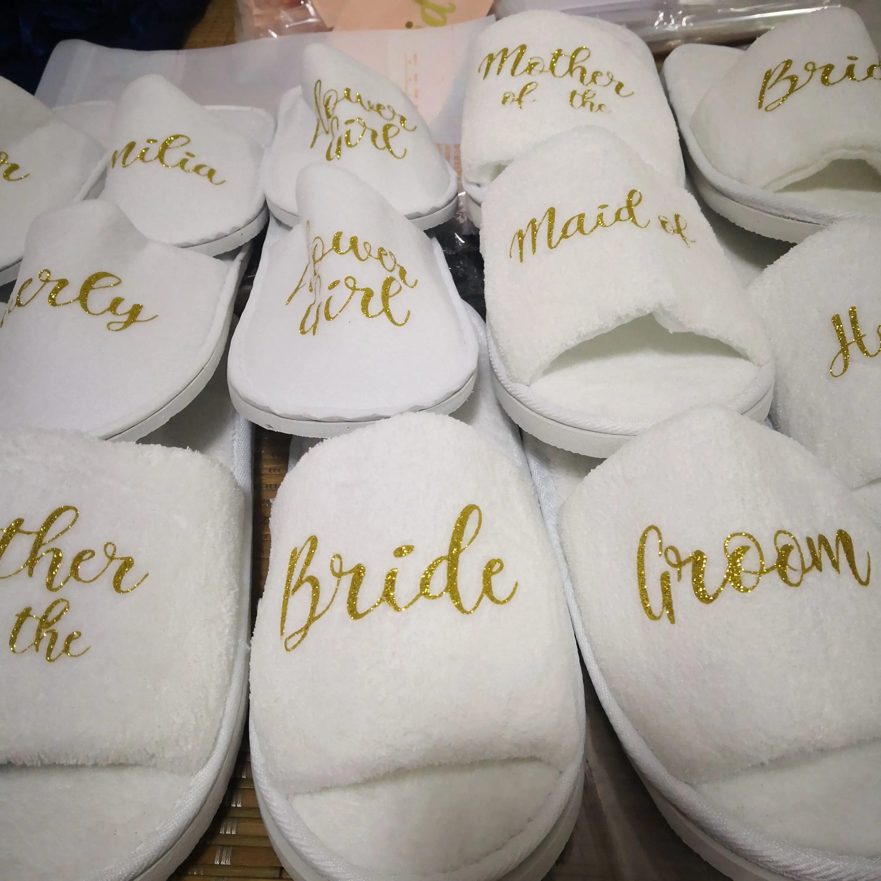 bridesmaid slippers cheap