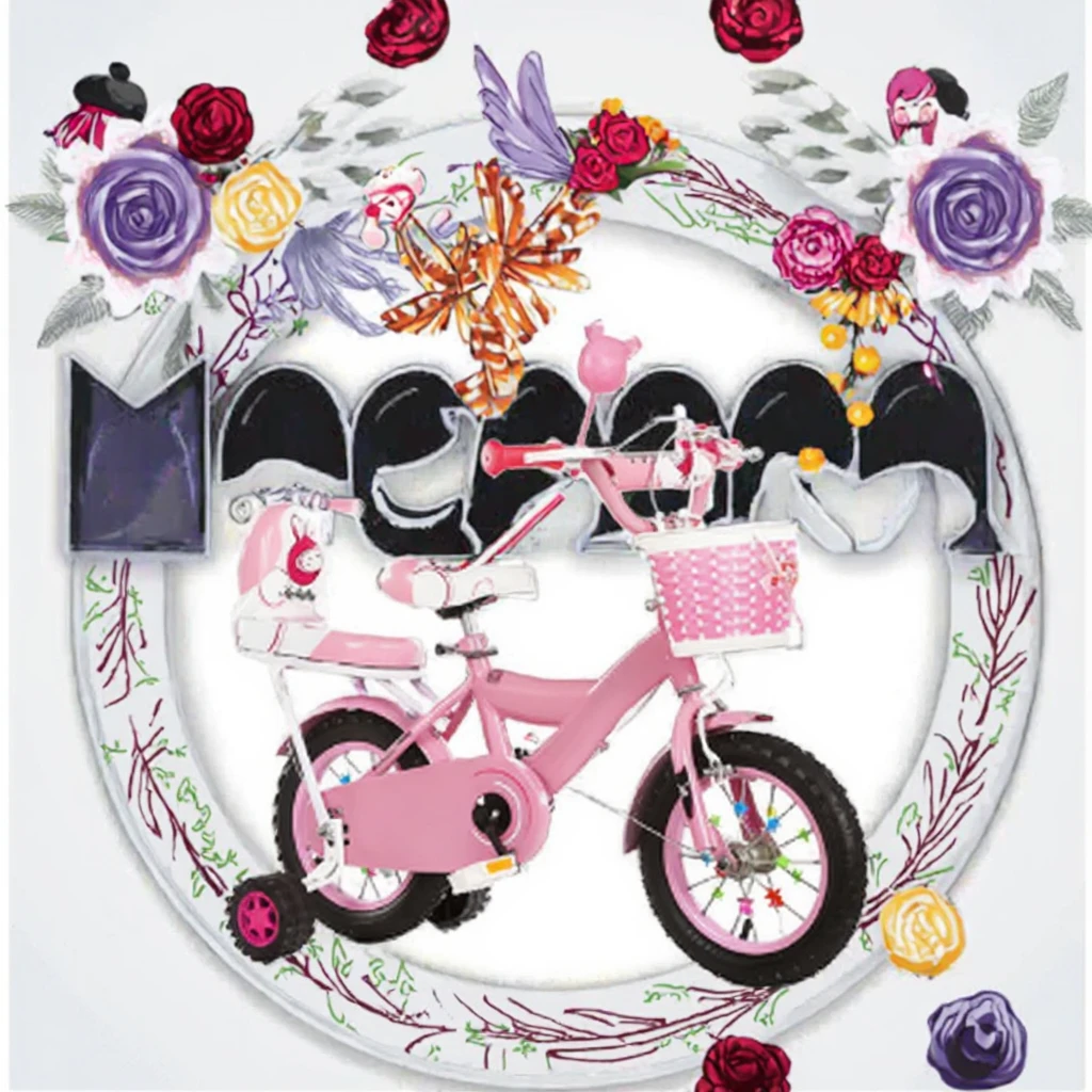 rear v brakes plastic basket ordinary training wheels for age 8 12-4