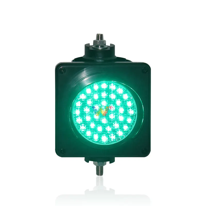 Customized 100mm single green LED mini parking lots traffic light