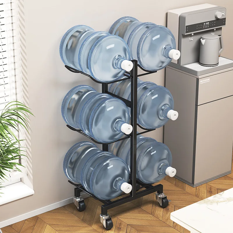 Floor Standing Heavy Duty 5 Gallon Water Jug Holder 3 Tiers Storage ...