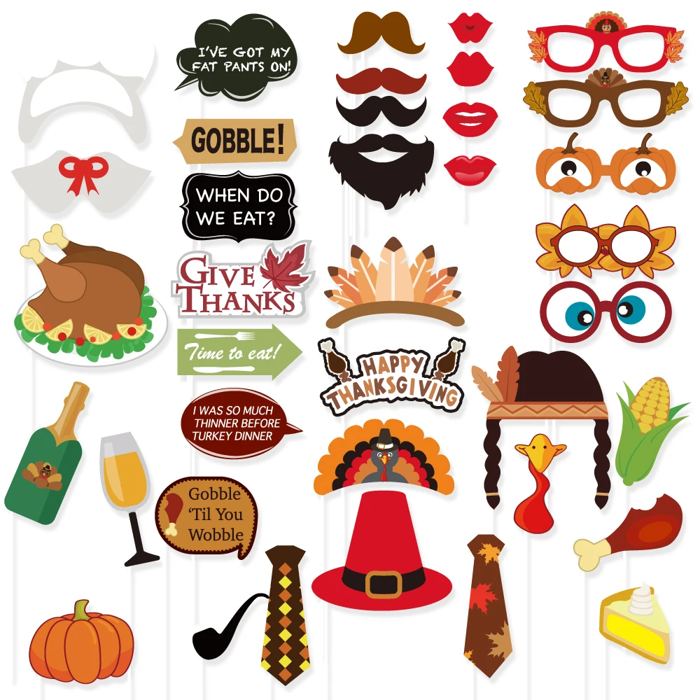 autumn photo booth props