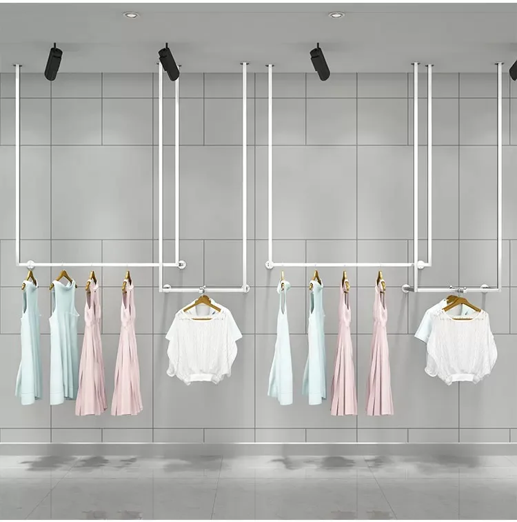 Luxury Clothing Store Equipment/wall Mounted Clothes Hanger Rack