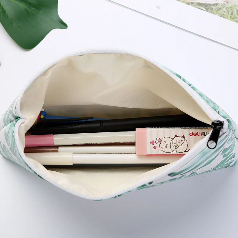 Pu Pencil Case Multi-Functional Stationery Pouch Zipper Bag for Pens