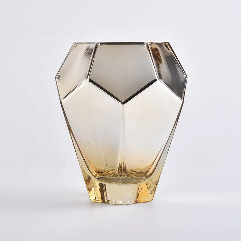 Gold Geometric Glass Candle Holder Wholesale