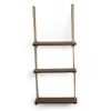 Wood Hanging Swing Rope hanging wall shelf