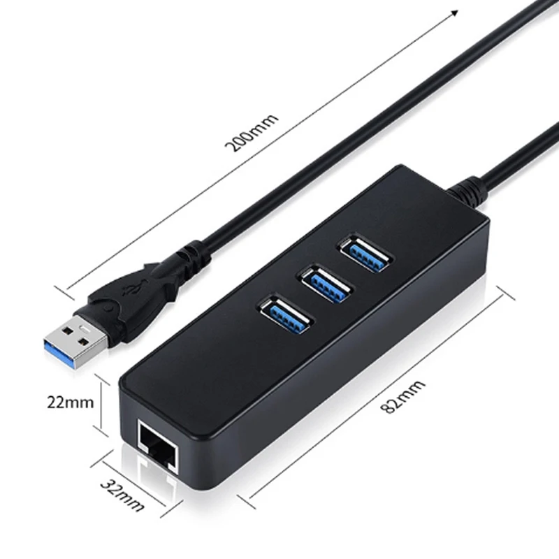 Ejoyous USB Gigabit Ethernet Adapter - RTL8153 Chip 1000 Mbit/s