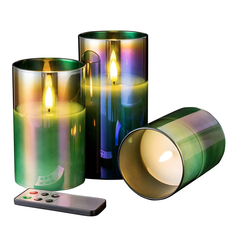 Christmas Battery Operated Flickering LED Flameless Candles Light