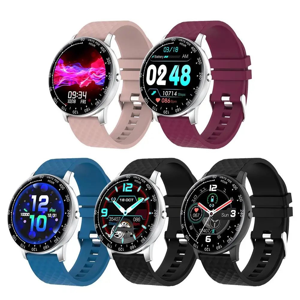 

H30 mart Watch 2020 For Men DIY Watch Face IP68 Waterproof Heart Rate Monitor Bracelet For Android Iphone martwatch,10 Pieces, Color