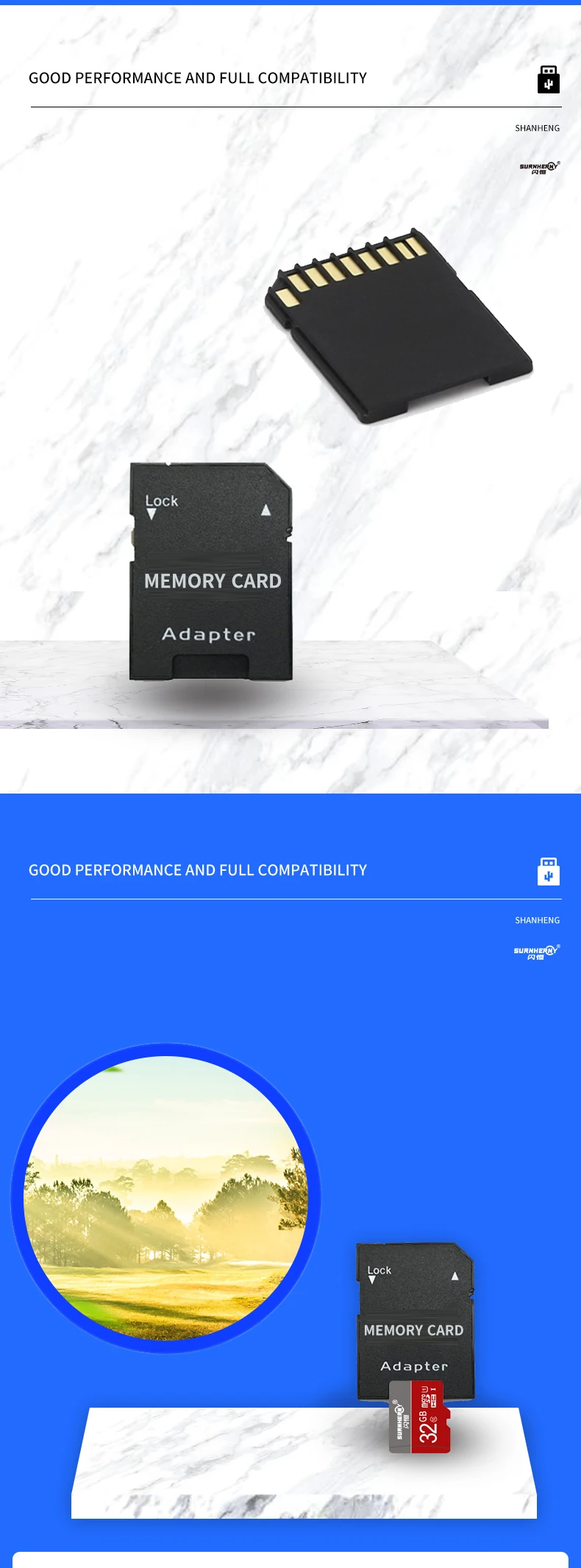 Factory Price Wholesale SD Card Adapter for Micro SD TF Memory Card - ANKUX.COM