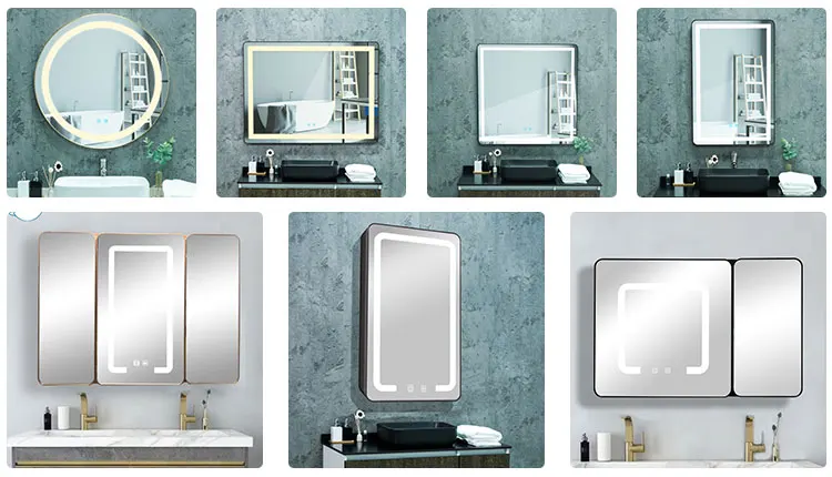 3000-6000K Color Temperature LED Light Wall Touch Screen Bathroom Mirror