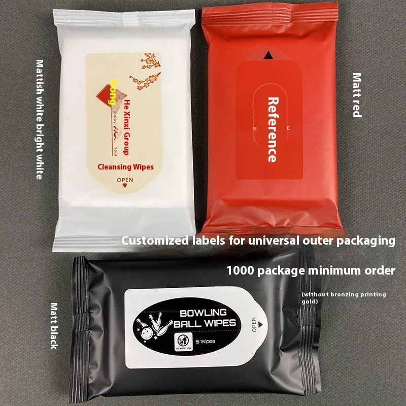 Promotion  Custom Small Order 5-Pcs Eco-friendly Wet Wipes  for Hotel Catering Advertising Exhibitions Weddings manufacture