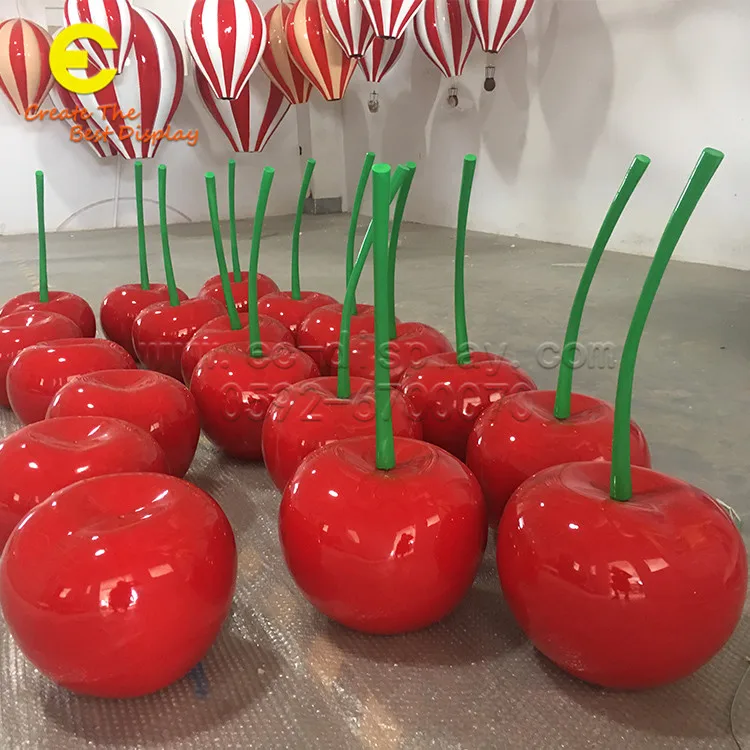 Hot Sale Fiberglass Cherry Window Display Props Event&patty Decoration