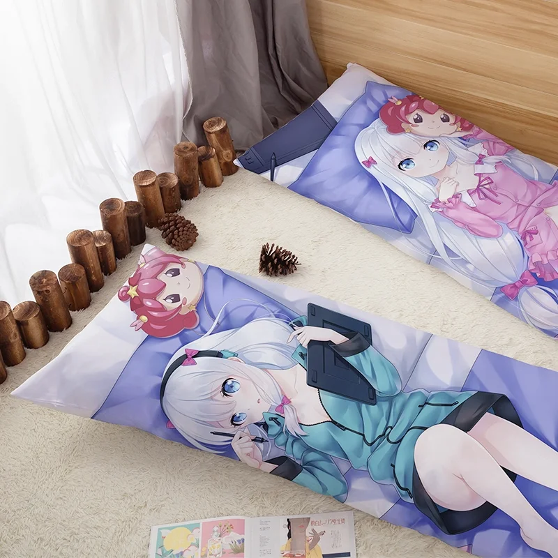 Custom 2 Way Soft Polyester Japanese Anime Decorative Pillow Case Dakimakura Cushion Cover 150*