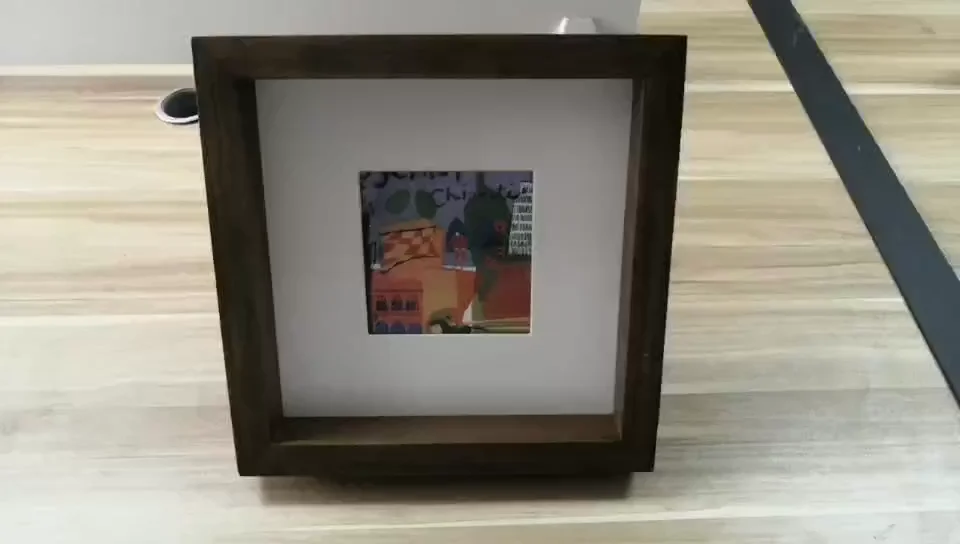 Shadow Box Frames Wholesale Plain Wooden Money Box Piggy Bank 18*18