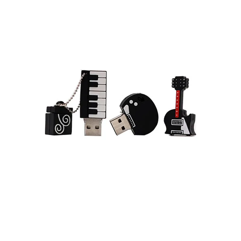 flash drive cartoon instruments piano pen drive 4gb 8gb 16gb 32gb 64gb musical notes memory stick creative guitar pendrive - ANKUX.COM