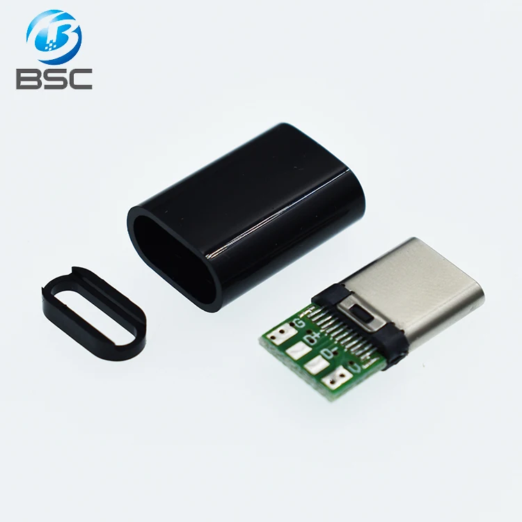 Diy Usb 3.1 Typec Usbc Male Plug Charging&data Port Connector Solder