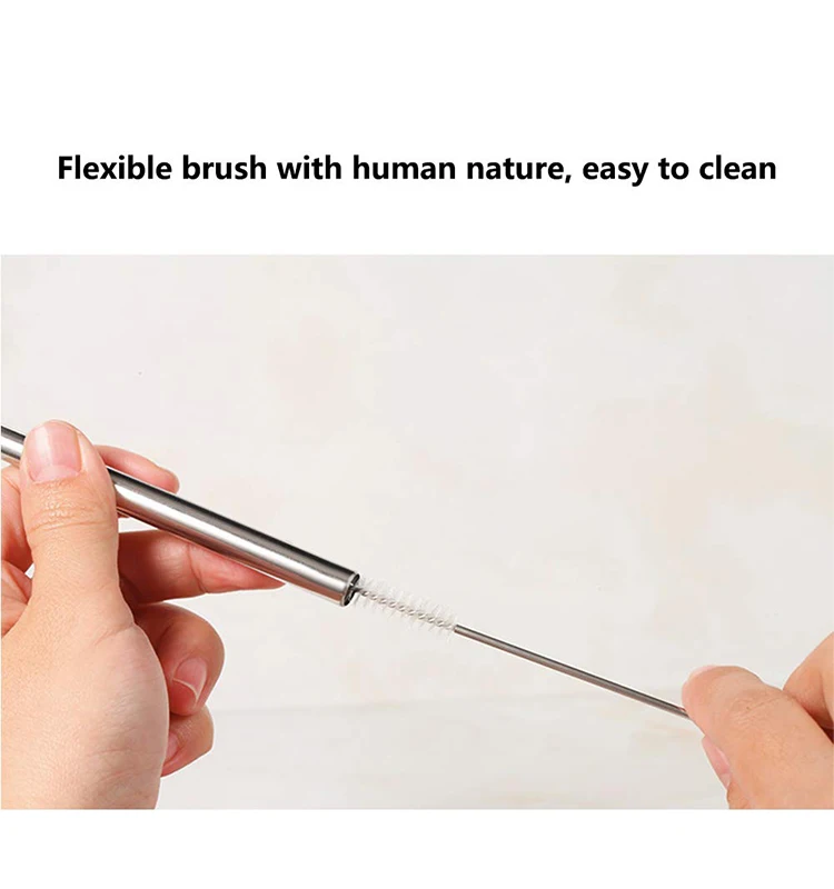 Adjustable Metal Color Stainless Steel Straw Extendable Drinking Straws