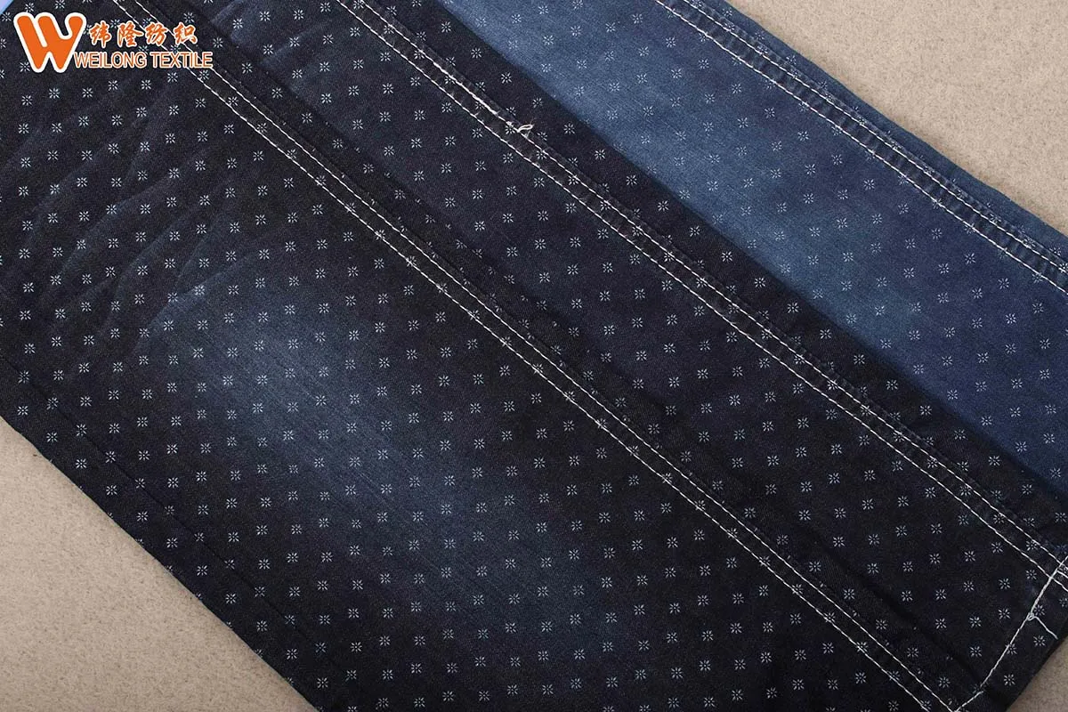 printed denim fabric