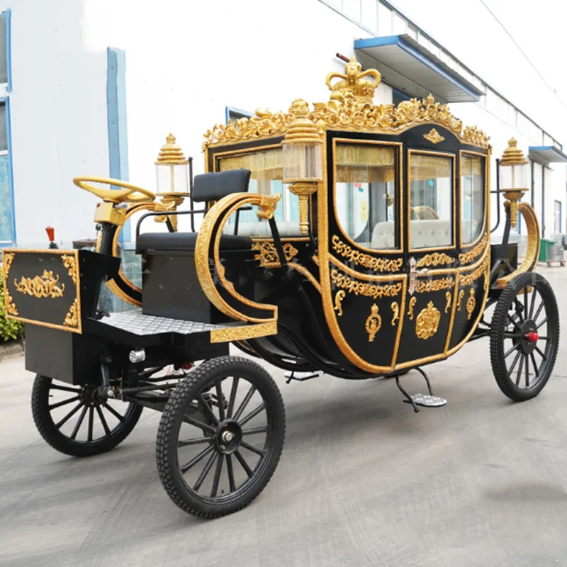 OEM Luxury Horse Carriage Carts Royal Electric Vehicle New Style