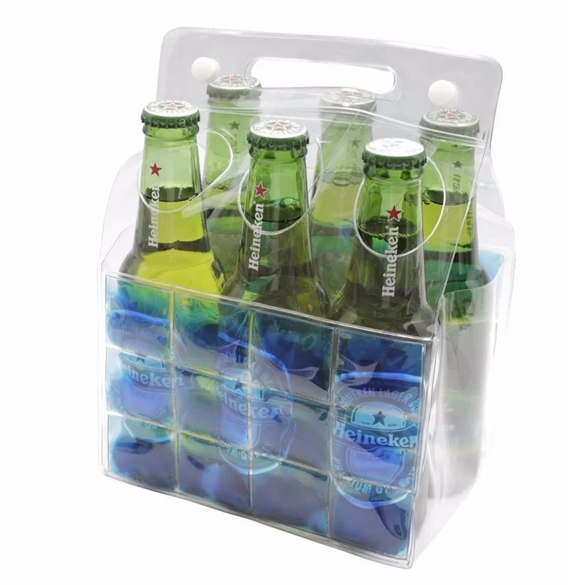 New Design Plastic Pvc Clear 6 Pack Beer Bottle Cooler Holder Buy Beer Bottle Holder,Plastic