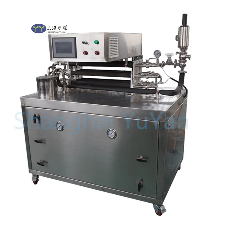 
Small experimental tea beverage sterilizer UHT ultra-high temperature tube sterilizer UHT fruit juice sterilization machine 