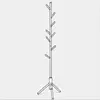 Antique simple design solid wood coat rack dark brown coat rack